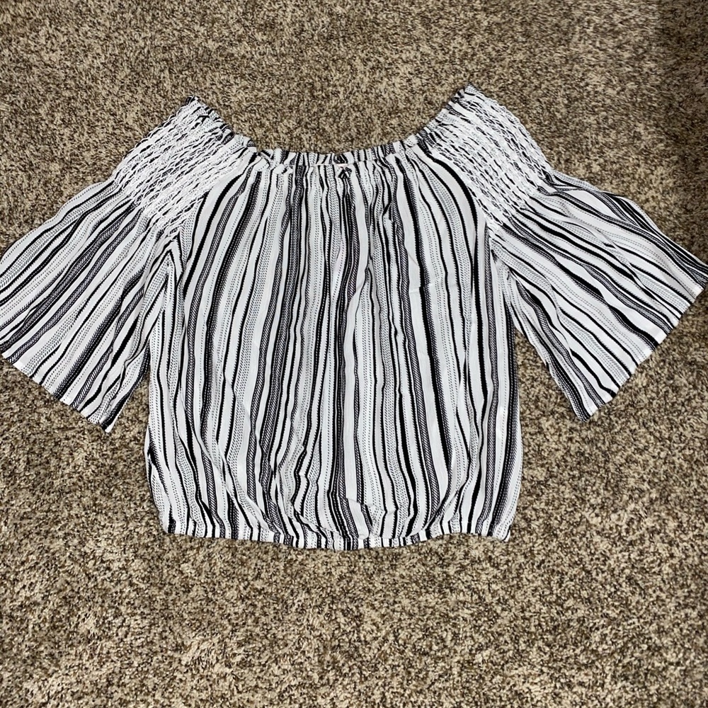 Off the shoulder crop top